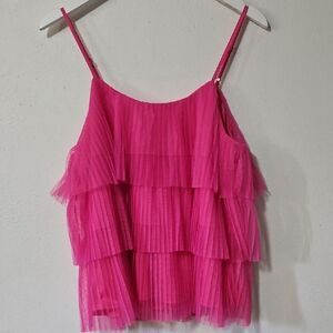 Pink Lily Pink Tiered Camisole Top